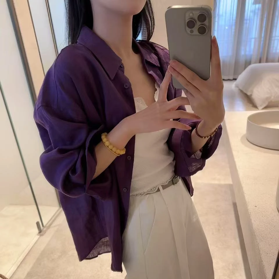 SEOUL KOREA——2025新款韩系定然色衬衫外套