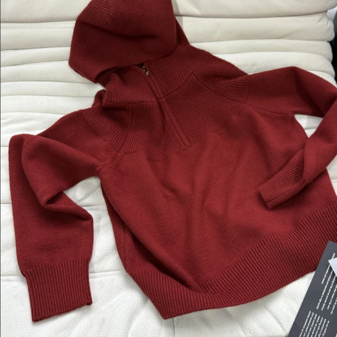 【薇薇专属】毛针织衫女连帽69