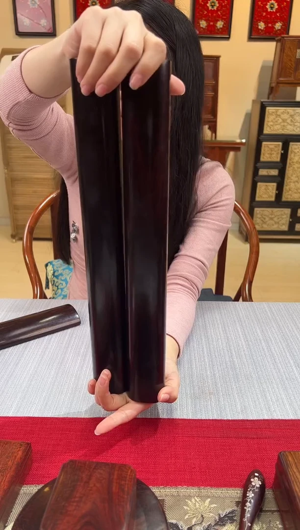 紫檀木类成套家具方圆对镇    一物一拍