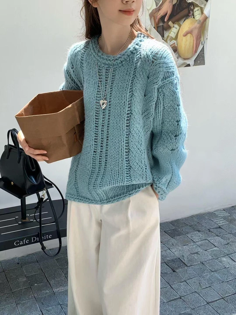 孤~(A020开始)秋冬季韩系新款实体店品质韩版高级感女装气质毛衣