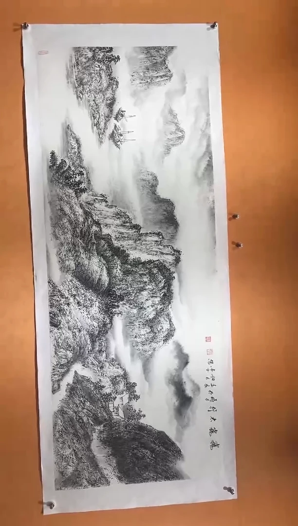 国画刘金玉教授亲笔手绘