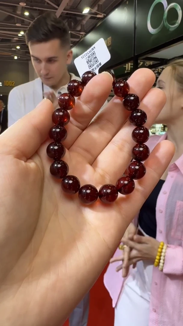 未镶嵌琥珀手链杭州珠宝展假一罚十