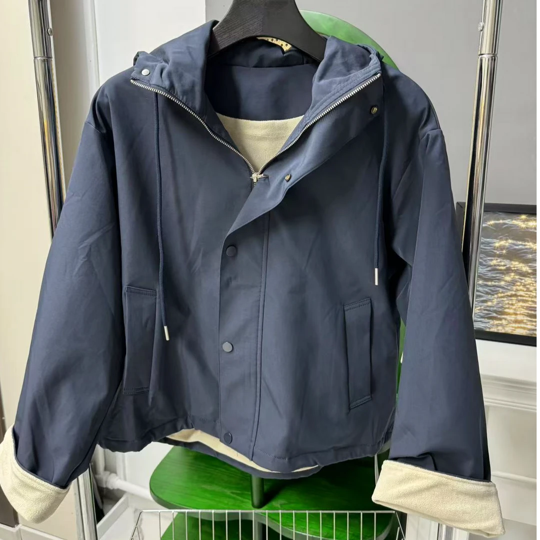 不、调！胸124长65HM10057棉服