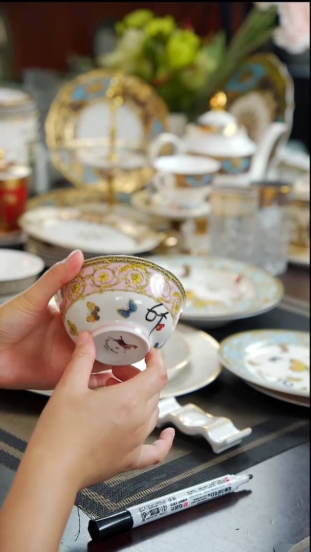 瓷片4.25英寸米饭碗  6个 福利款