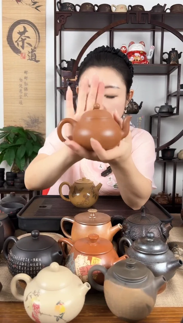 壶球孔 复烧 梨形 建水紫陶 无礼盒
