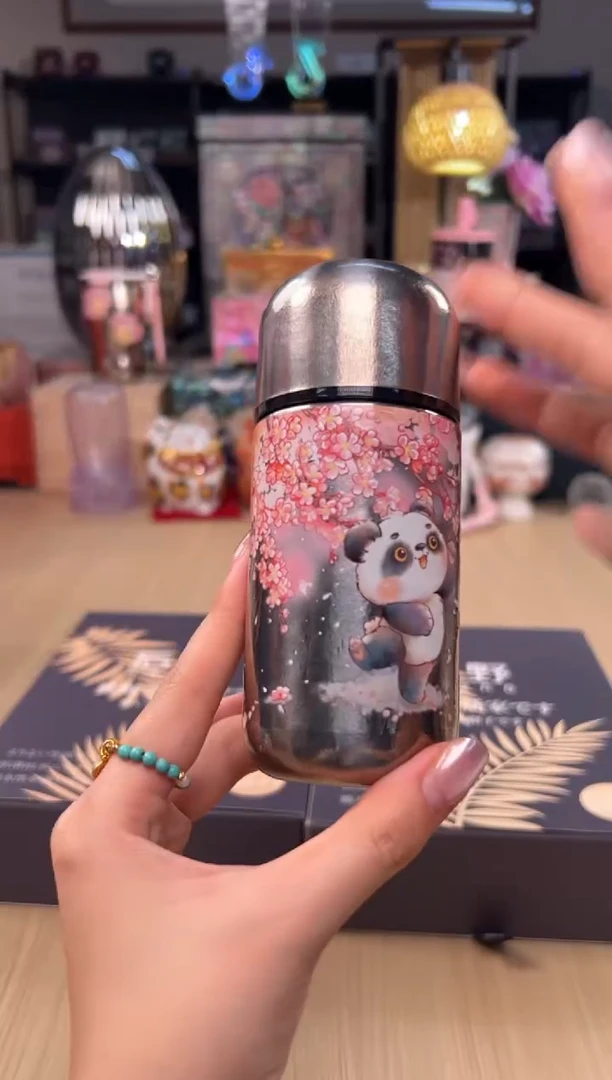 50造闵集 纯钛口袋杯 150mL（熊猫樱花）