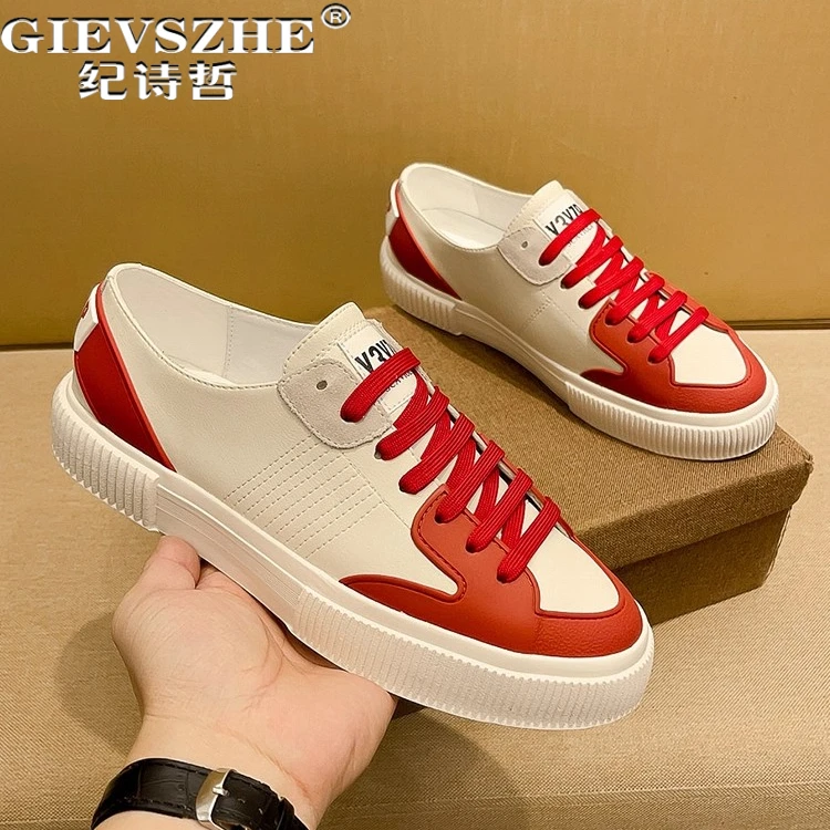 纪诗哲男鞋透气百搭时尚运动鞋子男款潮流舒适休闲鞋轻便软底板鞋