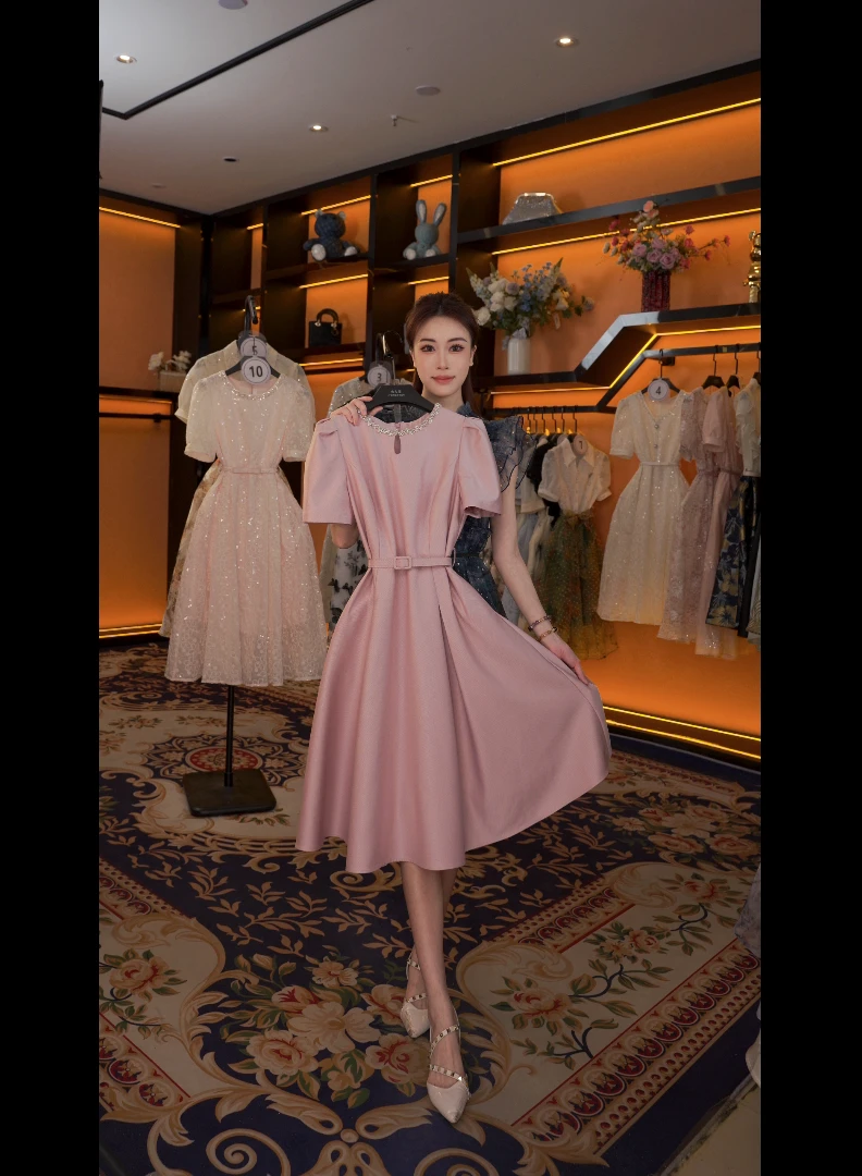 【G】春夏丨设计师轻奢法式印花女士连衣裙 GS-56165