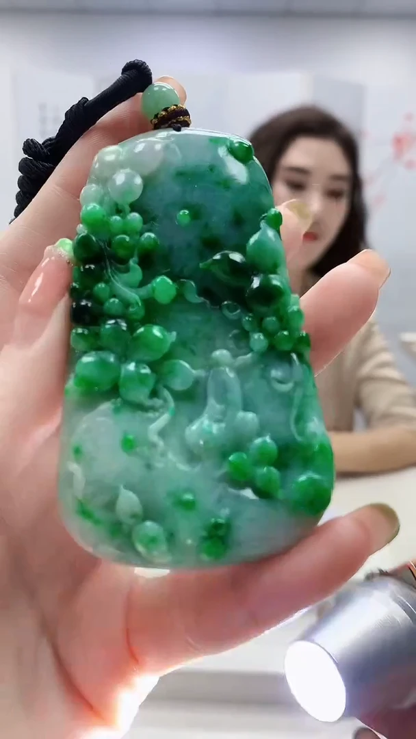 未镶嵌定制翡翠4829ry-毛货挂件100
