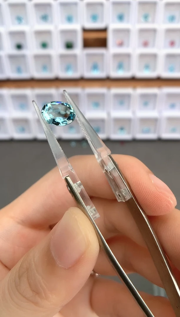 定制海蓝宝石裸石未镶嵌2.26ct 圣玛 01063