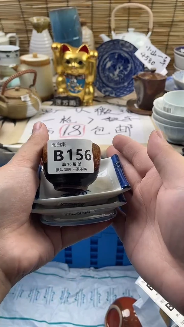 瓷片逃*默认微瑕，介意慎拍！B156