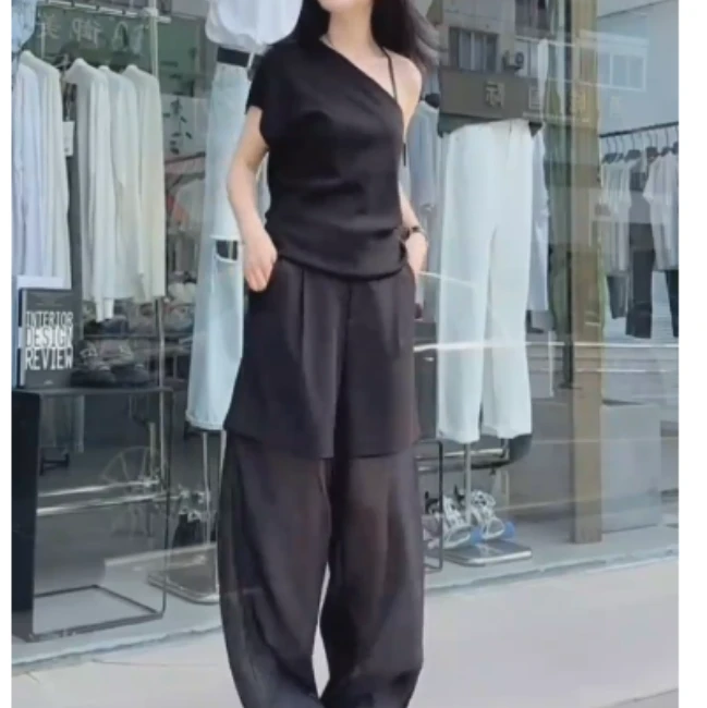 2025夏季新款网红同款洋气气质韩版潮流套装两件套OASX