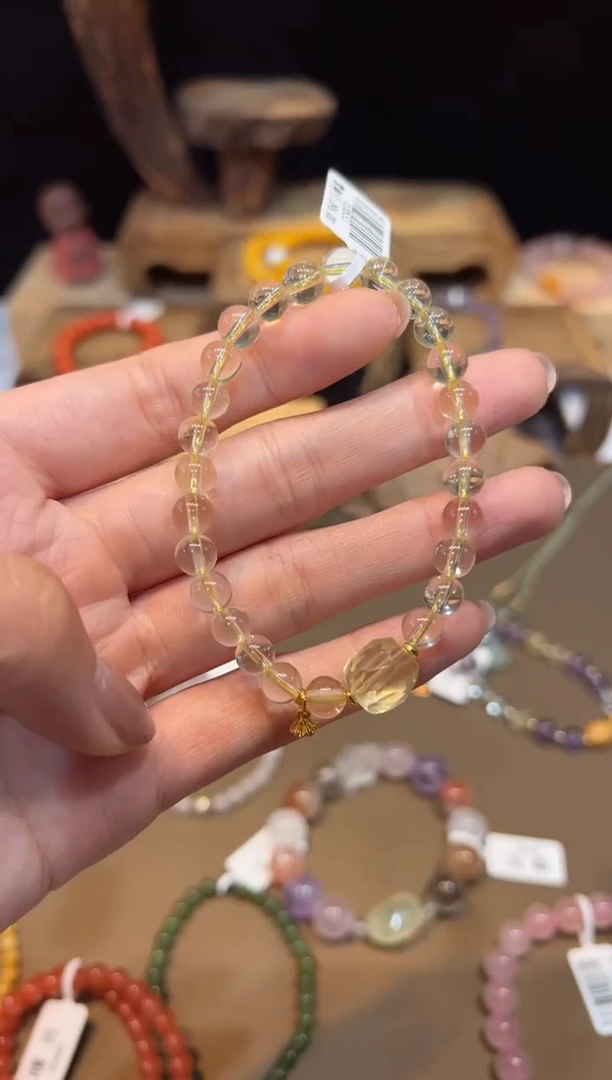 水晶手链未镶嵌手饰@@E6833