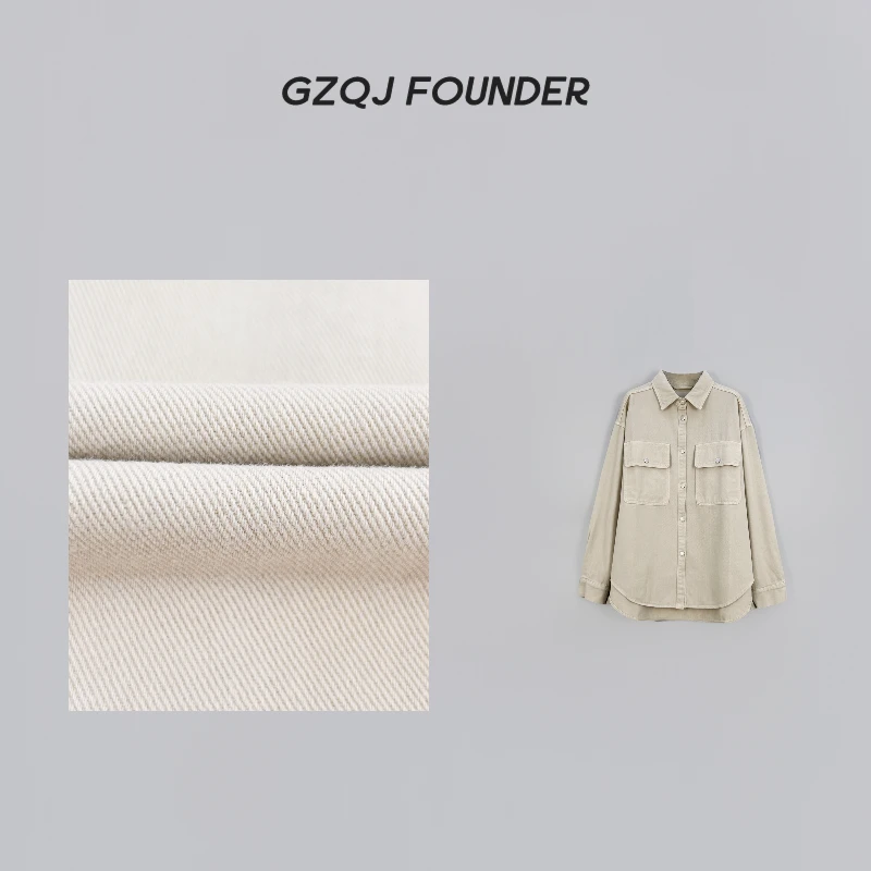 反季【春日协奏曲】 2024春季新款时尚长袖牛仔衬衫外套女24627