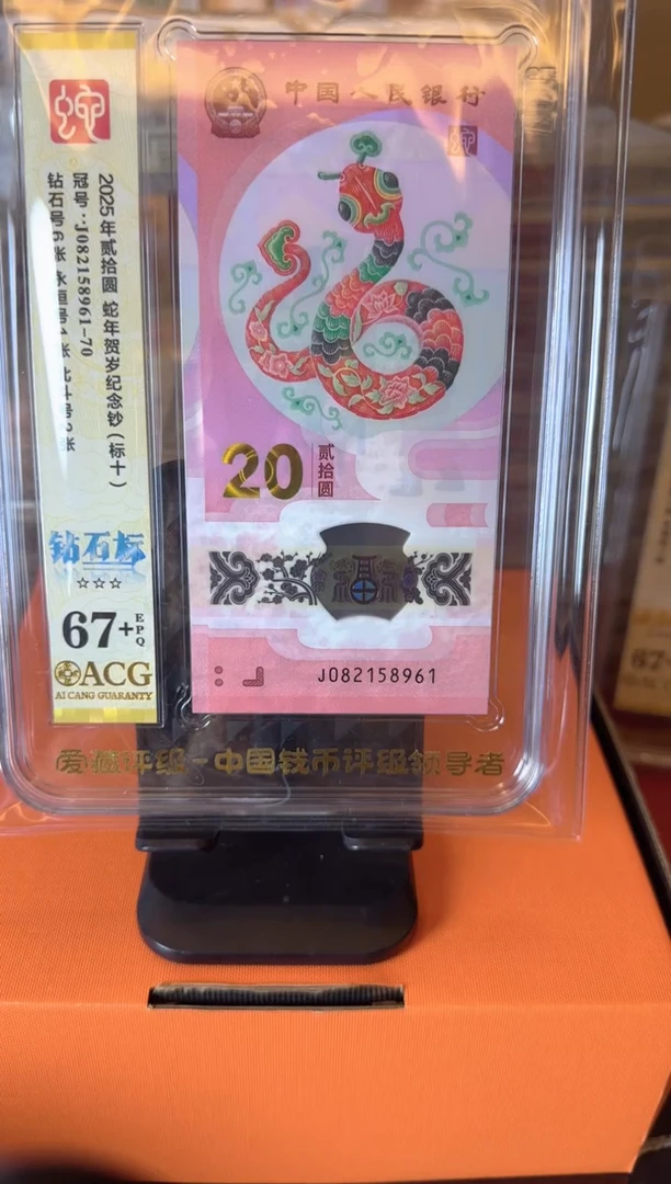 塑料2025蛇钞 爱藏标十  啊啊啊啊