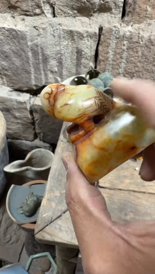 未镶嵌岫岩河磨玉（透闪石质玉）挂件玉器555555