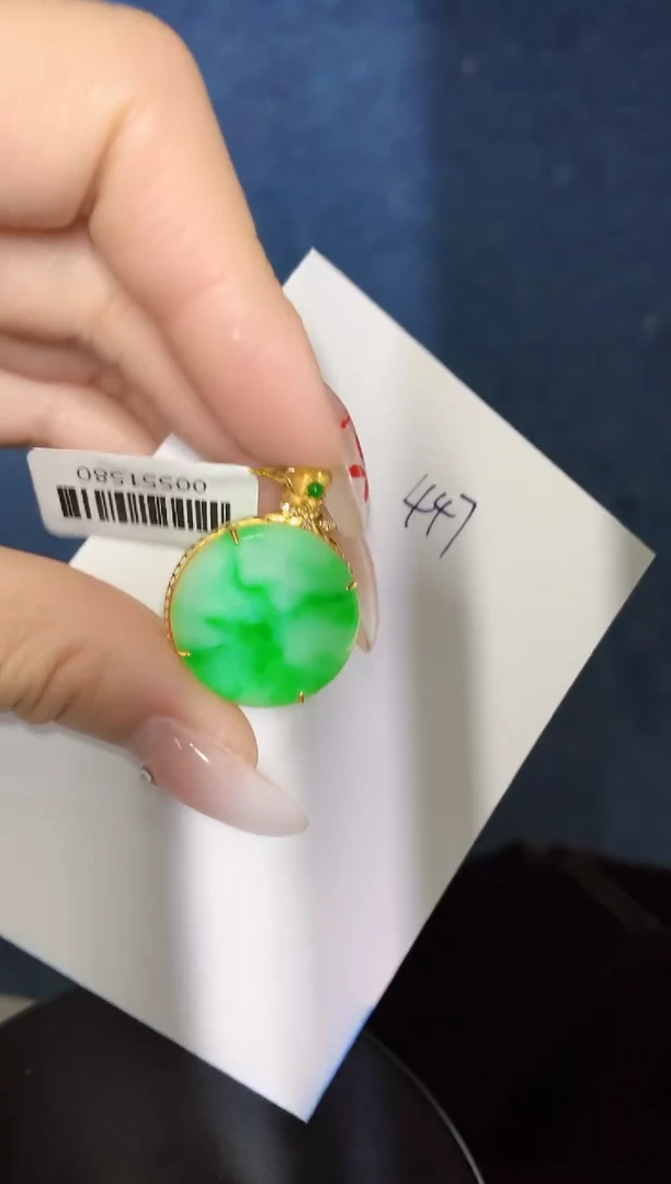 【闪购商品】翡翠颈饰18K金镶嵌000000000000