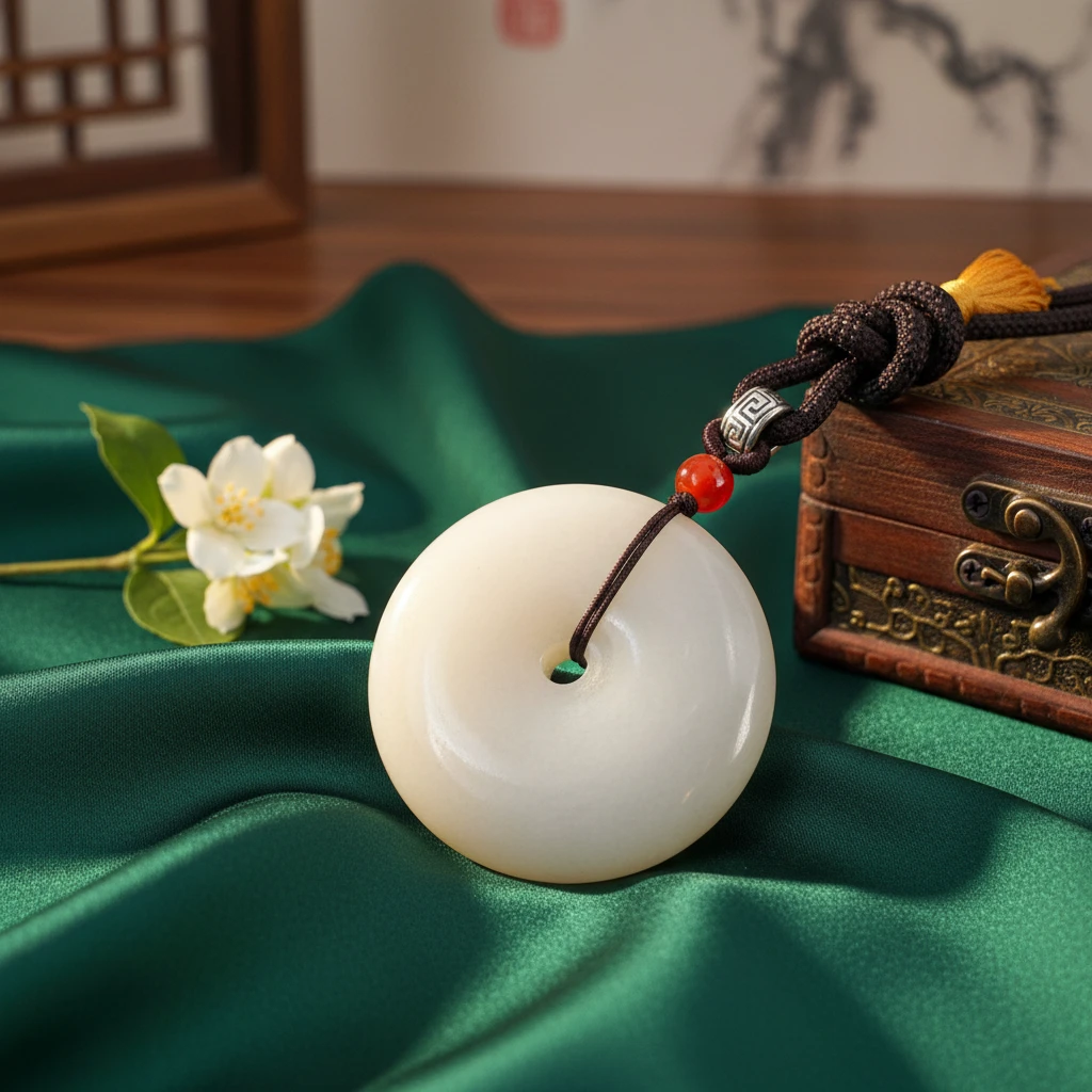 天然玉石大尺寸4.0平安扣吊坠多样