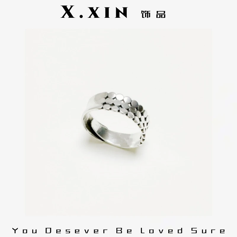 925银戒指 《恒环》X.xin.饰品.时尚百搭气质轻奢小众简约