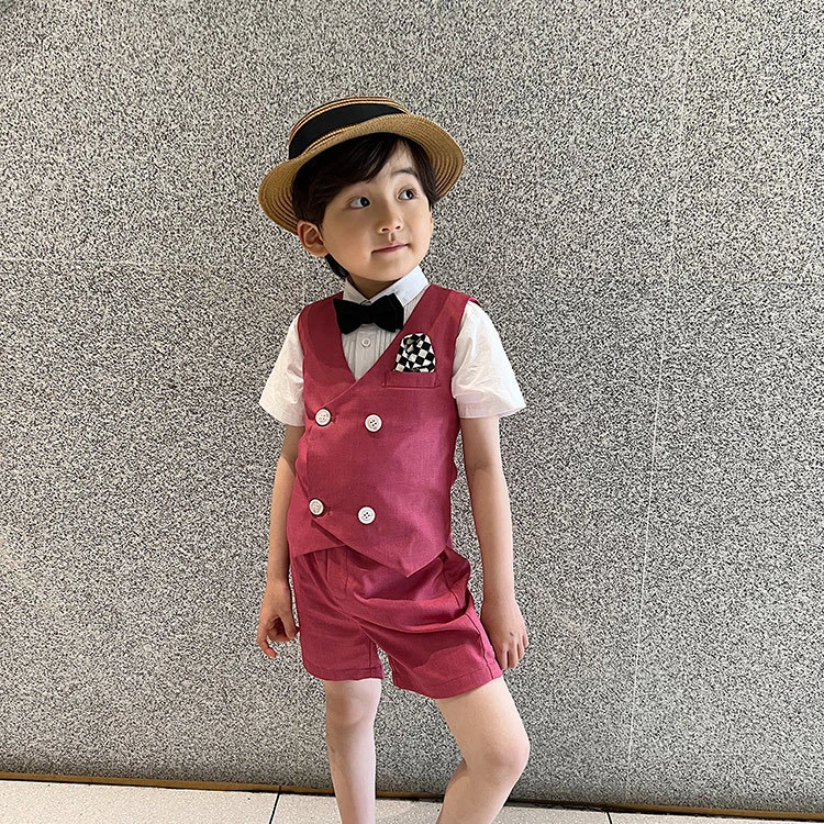 22221粉色马甲二件套