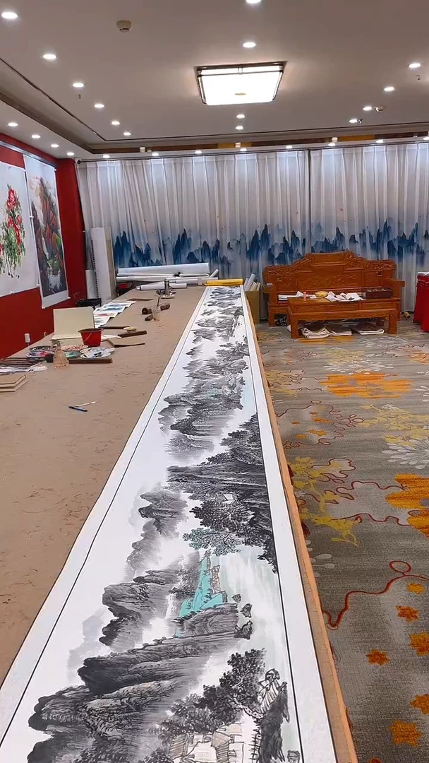 【闪购商品】书法静 李宗明水二十米金卷带书