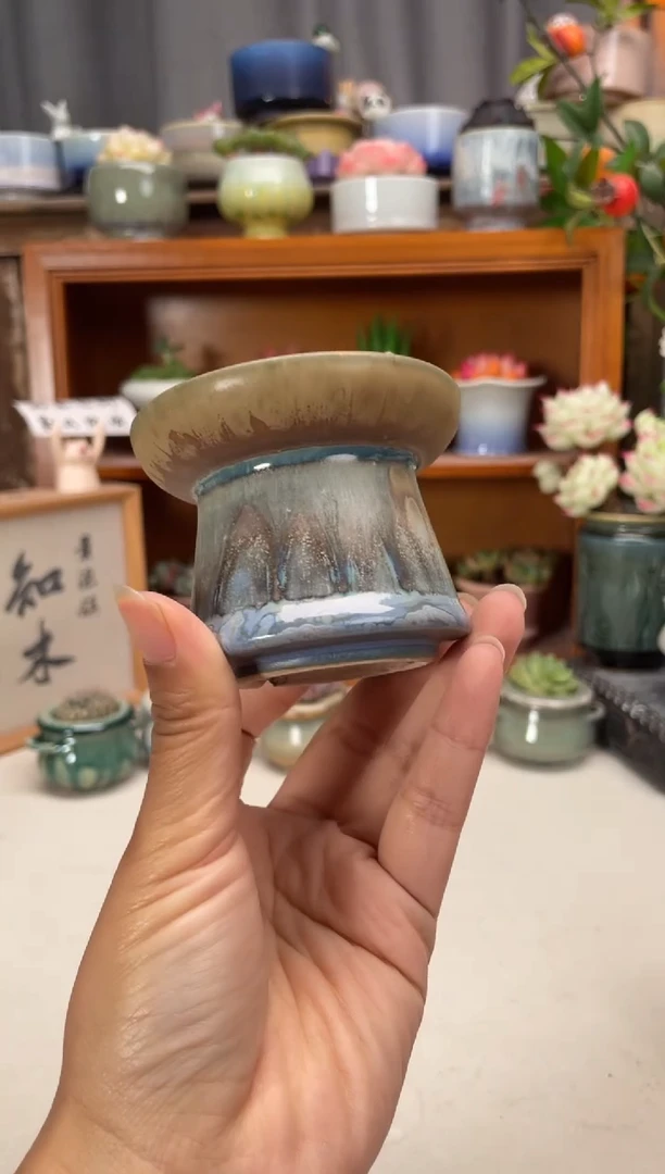 瓷片312知木小芳花盆