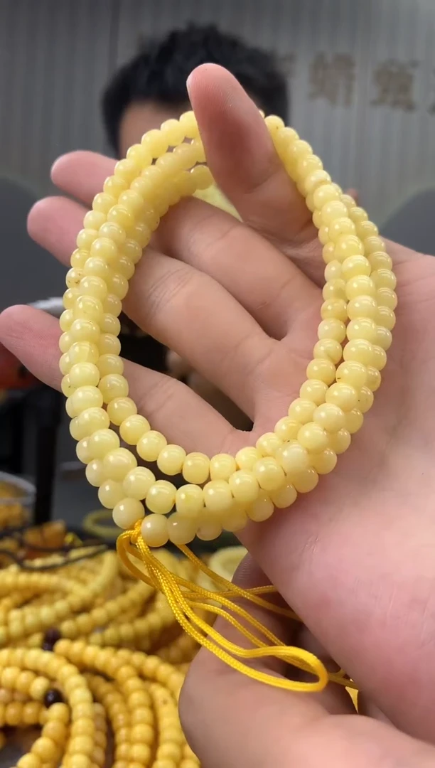 未镶嵌蜜蜡裸石链子