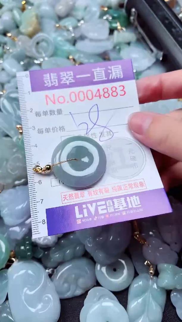 吊坠(不含链)未镶嵌翡翠4883
