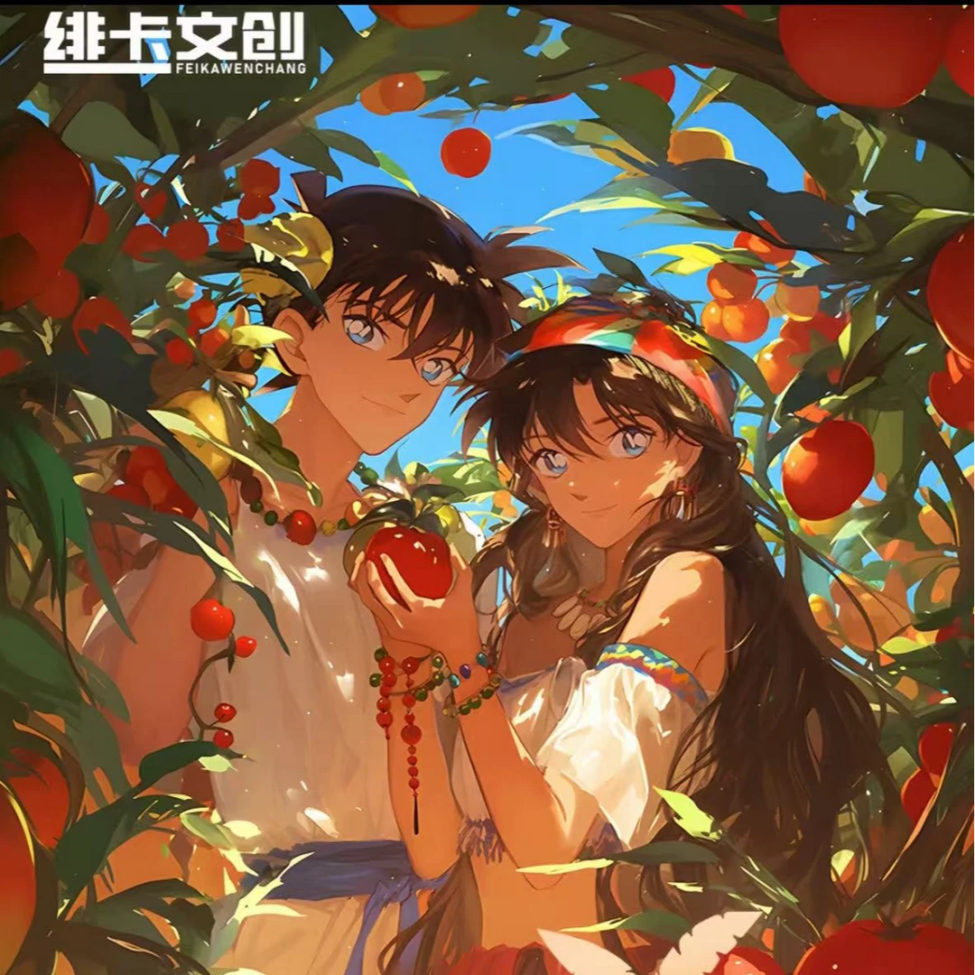 【12.9拍一开二】刷刷 绯卡文创-原始部落名侦探柯南A6色纸