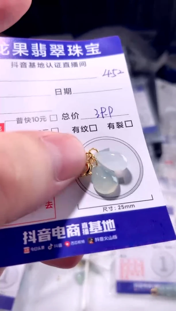 颈饰未镶嵌翡翠水滴452