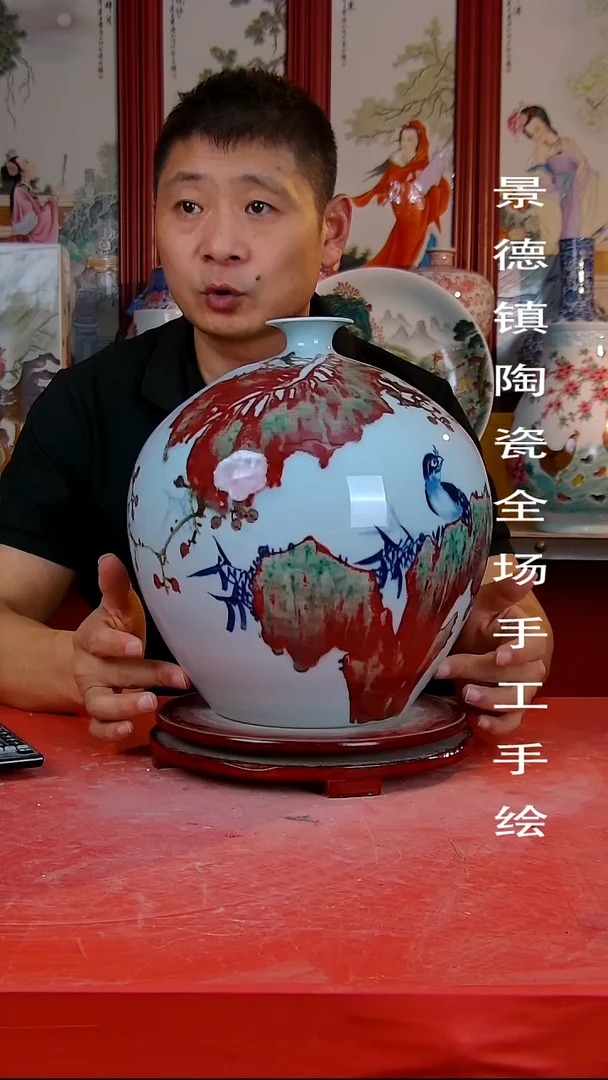 摆件景德镇陶瓷 全场手工手绘22