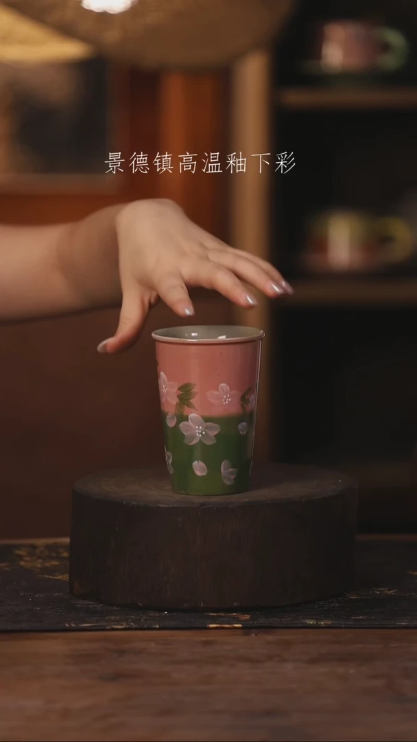 陶瓷景德镇高温釉下手绘陶瓷072