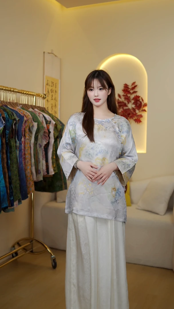2025年新款【云霄-八分袖】禅意上衣夏季新中式国风显瘦女装上衣