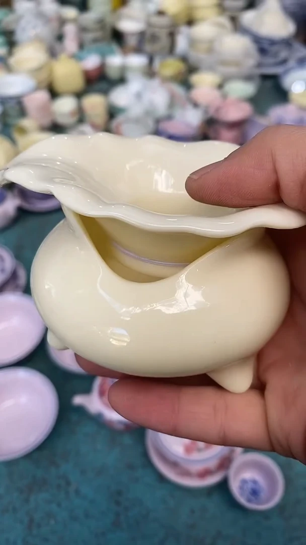 摆件陶黄稀土茶漏