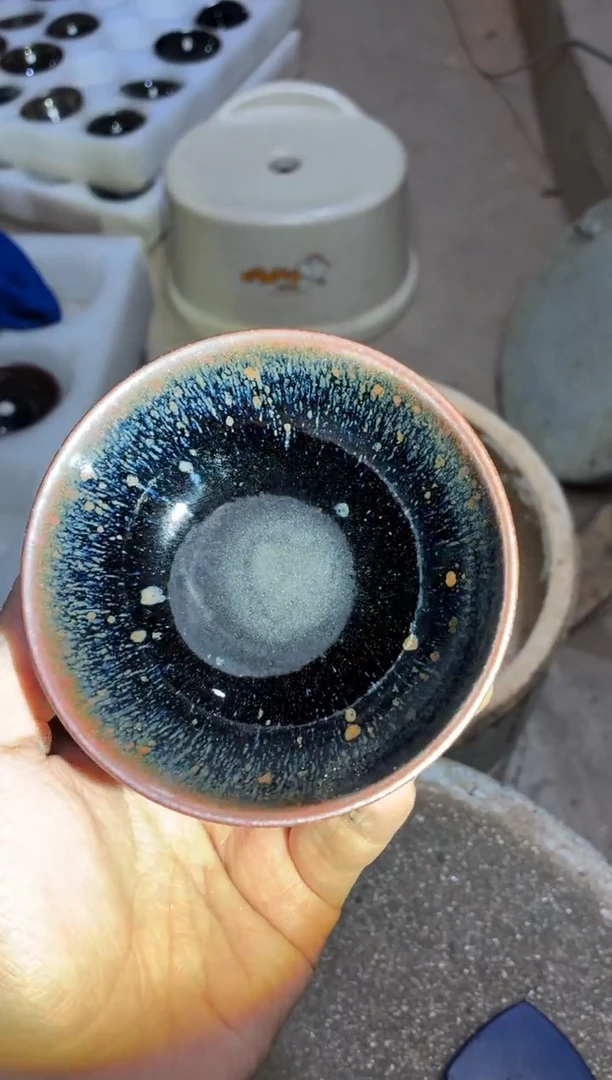 茶盏真柴烧建盏换点柴火