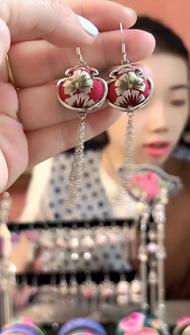 织绣艺枝独绣老绣饰品23