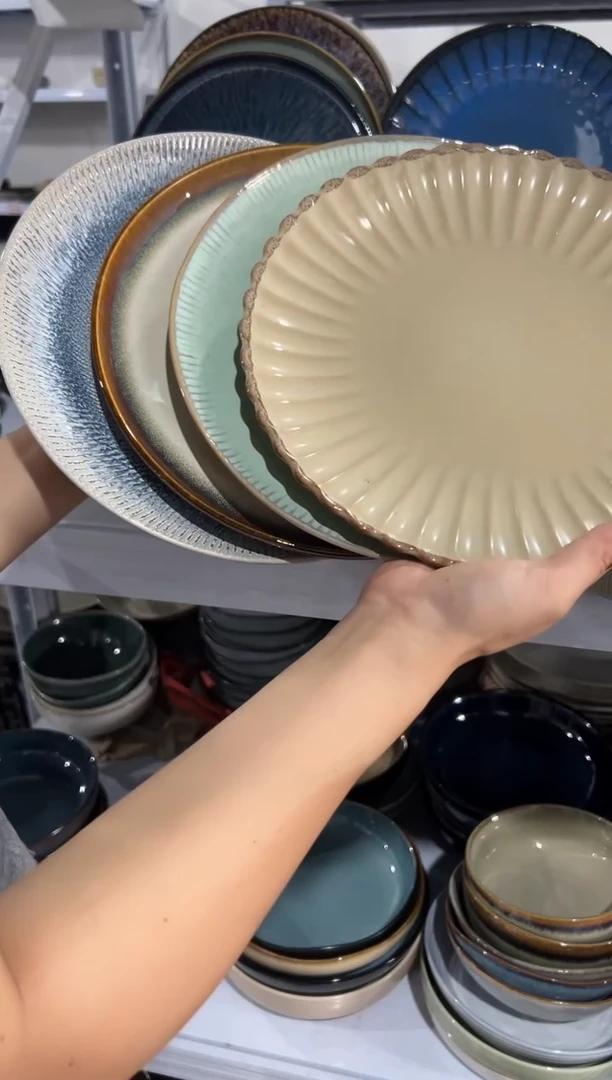 陶瓷外贸尾货瑕疵满20包邮X4 大盘组合