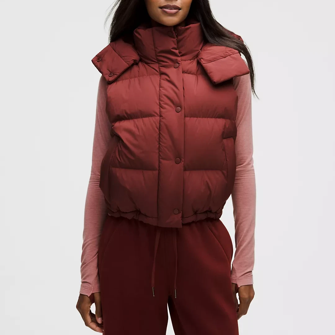 lululemon加拿大直邮羽绒马甲WunderPuff600-DownFillCroppedVest