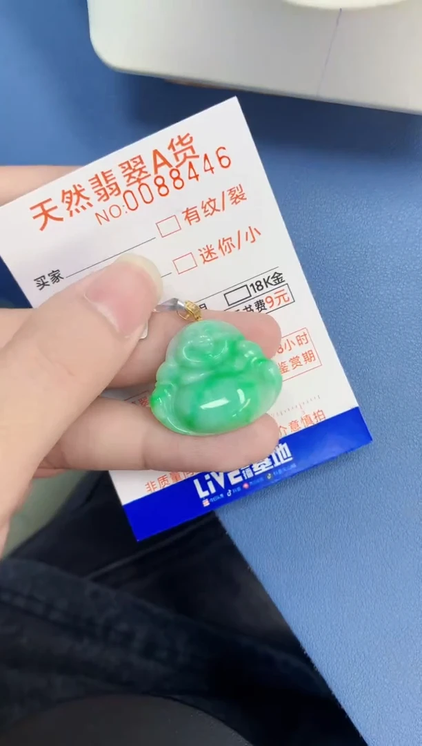 翡翠未镶嵌吊坠(不含链)1