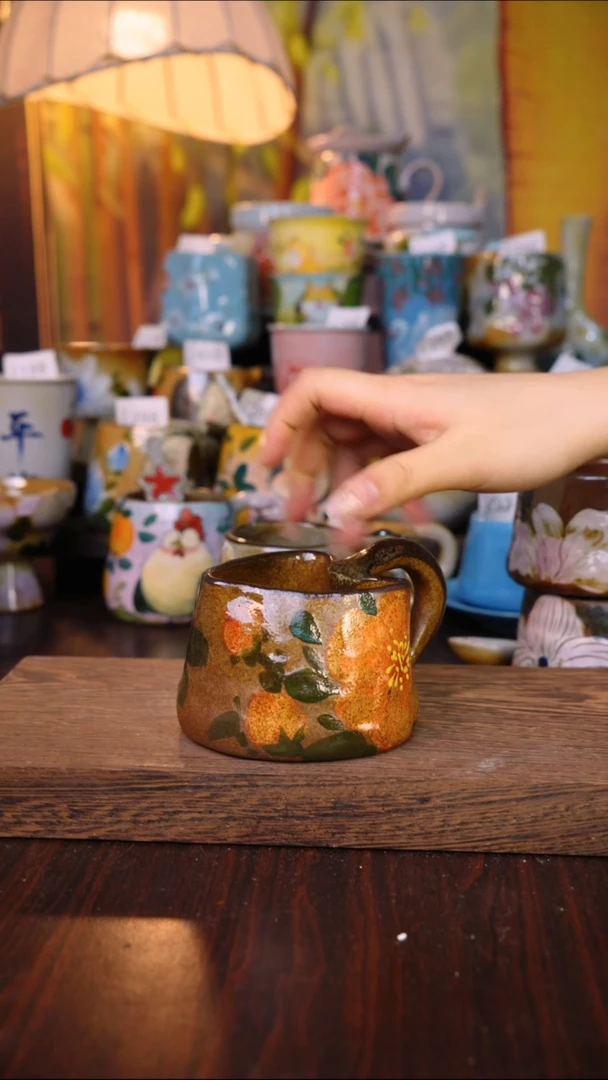 摆件泥垚手作 景德镇手工手绘器物