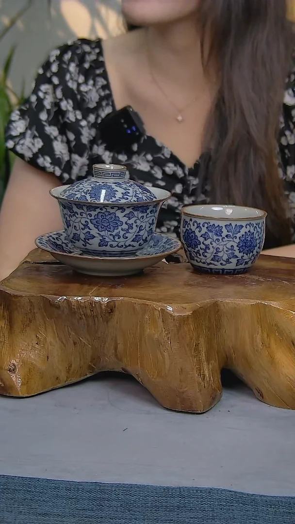 简装家用款2件套 老陶泥开片纹陶瓷茶具