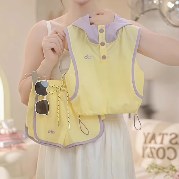 女童套装夏季2025新款儿童洋气无袖T恤夏装小女孩运动短裤两件套