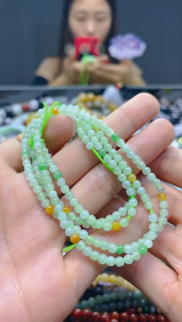 颈饰未镶嵌翡翠3MM/H/翡翠A货，一件也是批发价