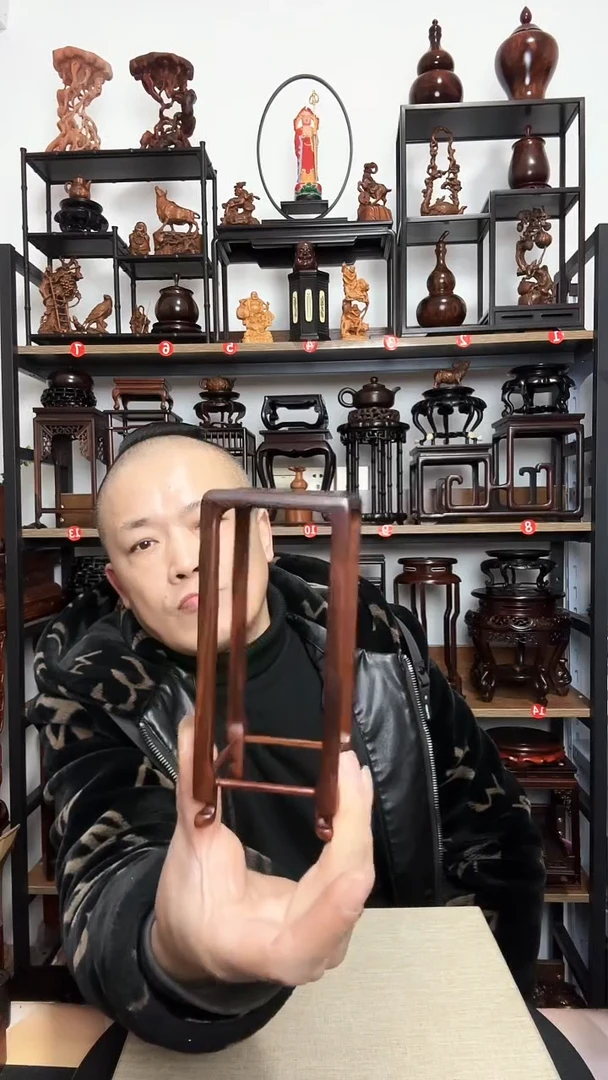 紫砂底座木6.5正方15高