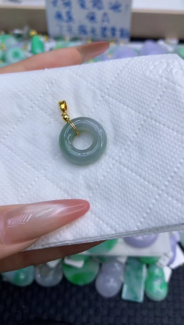 颈饰未镶嵌翡翠天然缅甸A货翡翠