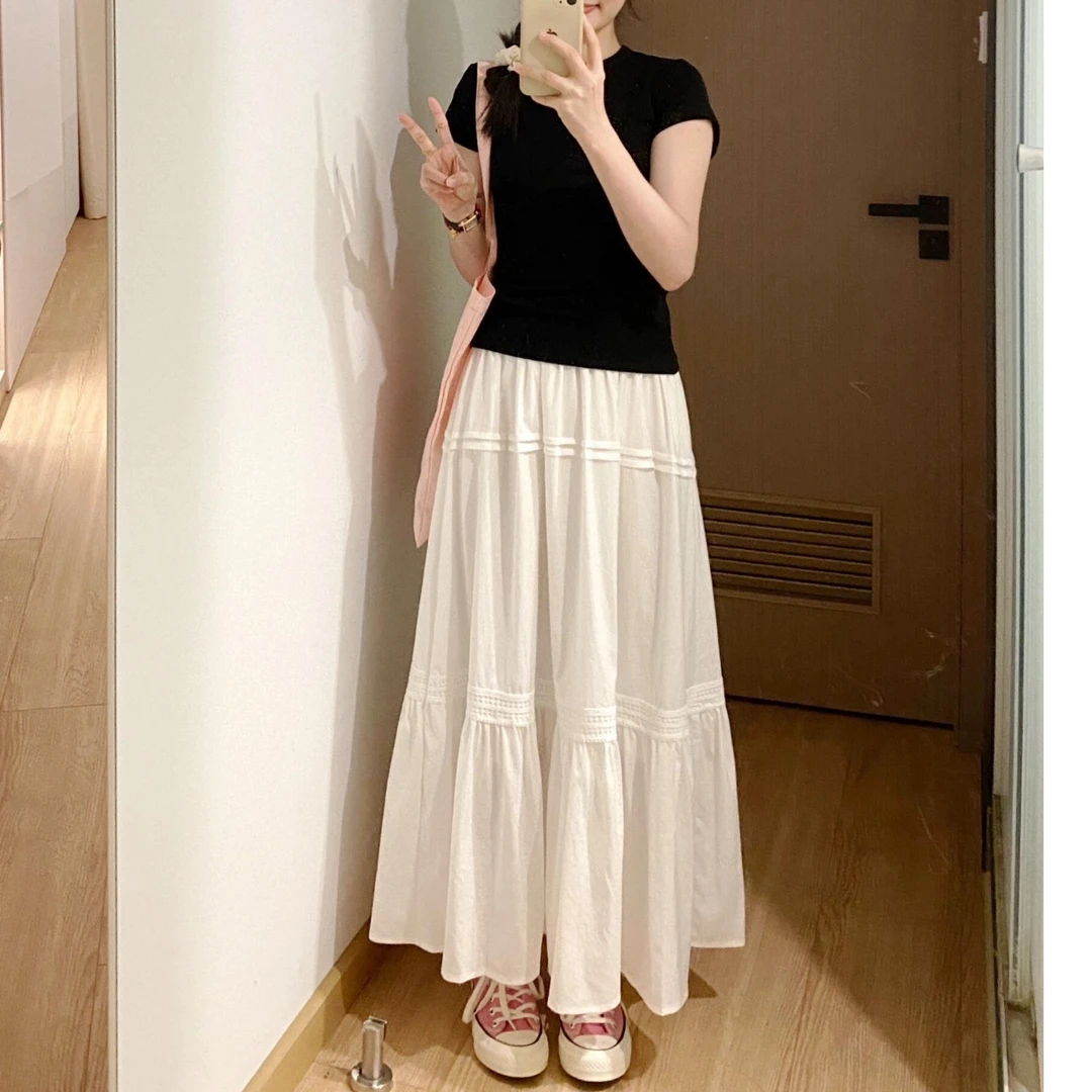 女士半身裙新款高腰裙子显瘦蛋糕裙