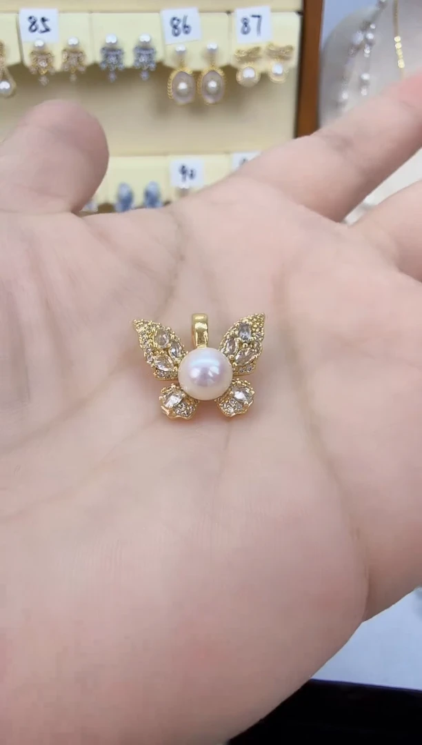 吊坠(不含链)未镶嵌淡水珍珠金