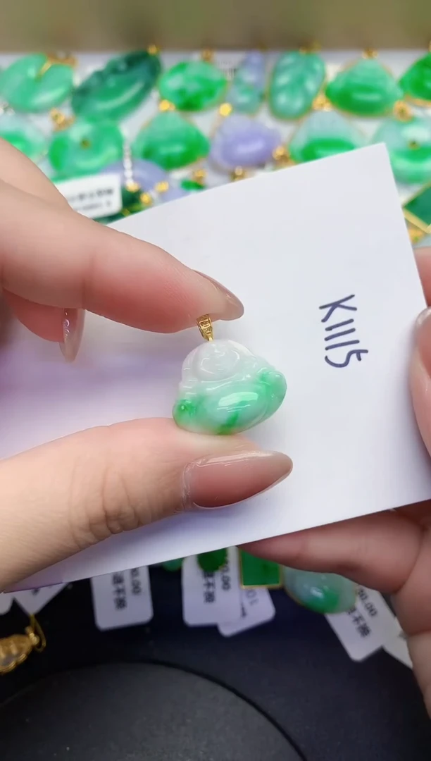颈饰未镶嵌翡翠缅甸天然翡翠A货