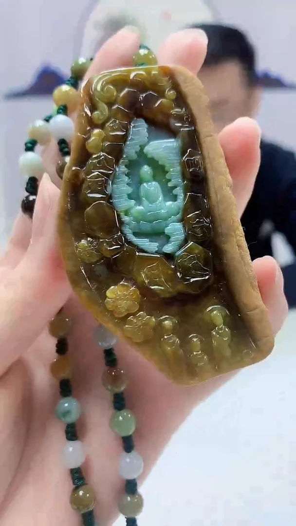 【闪购商品】定制翡翠未镶嵌5152zm-毛货挂件悟道364