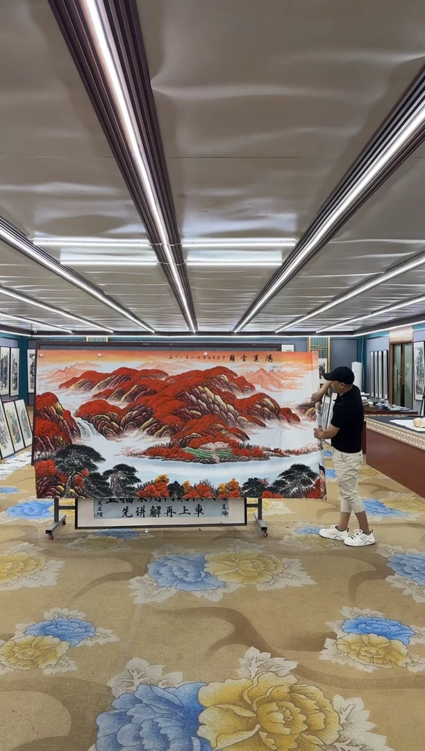 绘画昊***GM刘雪红-大丈二-山水国画